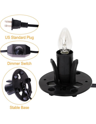 Cable de Reemplazo para Lámpara de Sal Venforze E12 5 pies