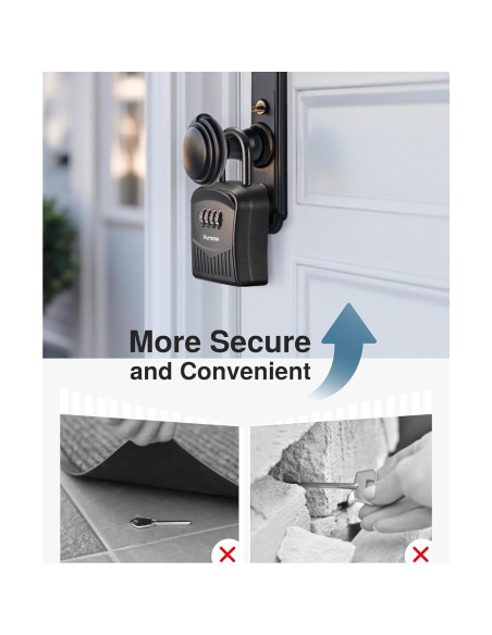 Caja de Seguridad para Llaves Puroma, Código Mecánico 4 Dígitos