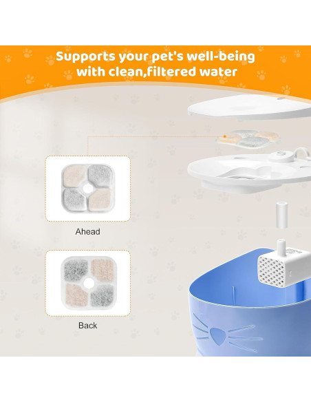 Paquete de 12 Filtros Catit PIXI para Fuente de Agua para Gatos