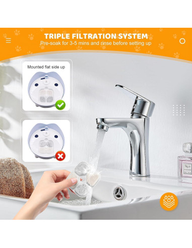 Paquete de 12 Filtros Catit PIXI para Fuente de Agua para Gatos