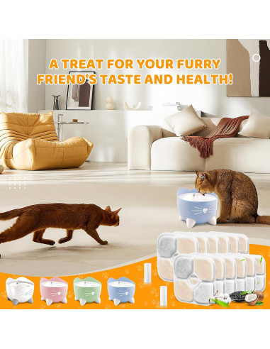 Paquete de 12 Filtros Catit PIXI para Fuente de Agua para Gatos