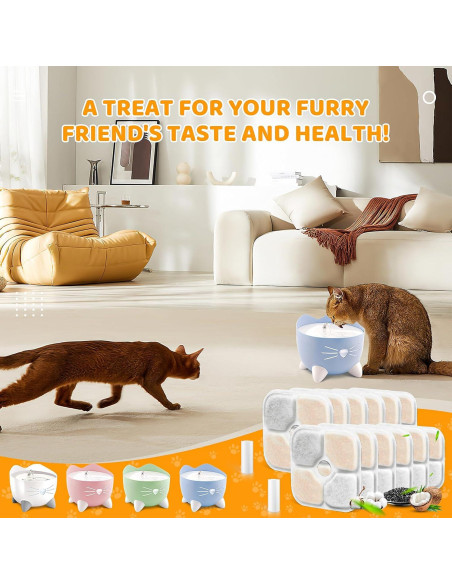 Paquete de 12 Filtros Catit PIXI para Fuente de Agua para Gatos