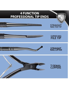 Kit de Remoción de Uñas Encarnadas Teenitor - Acero Inoxidable 2