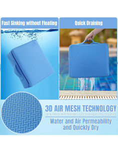 Asiento Elevador Plegable MABOZOO para Bañera Hidromasaje Azul 2