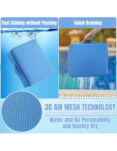 Asiento Elevador Plegable MABOZOO para Bañera Hidromasaje Azul