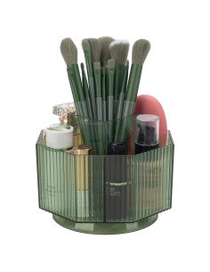 Soporte Rotatorio para Brochas de Maquillaje CESTATIVO Verde 360