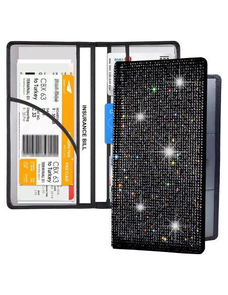 Soporte de Documentos Brillante LIFUTOPIA Negro 24.1x12.7 cm