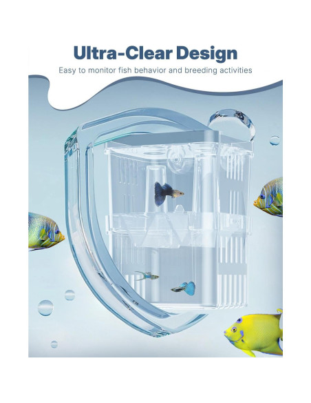 Caja de Cría de Peces Pawfly Pequeña 8.6x7.4x11.4 cm