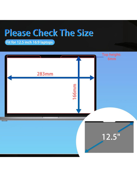 Filtro de Pantalla de Privacidad Magnético 12.5" VanHooc