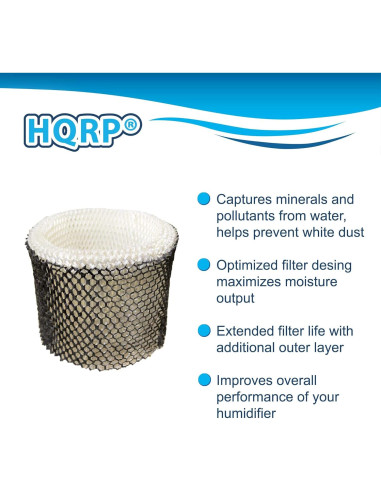 Filtro de Mecha HQRP para Humidificadores Honeywell HCM-890