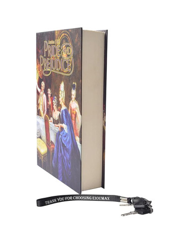 Caja Fuerte de Libro EIOUMAX con Cerradura de Llave Antirrobo