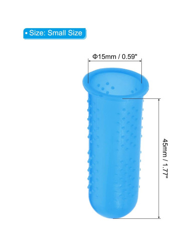 Protectores de Dedos de Silicona PATIKIL - Paquete de 10 Azul