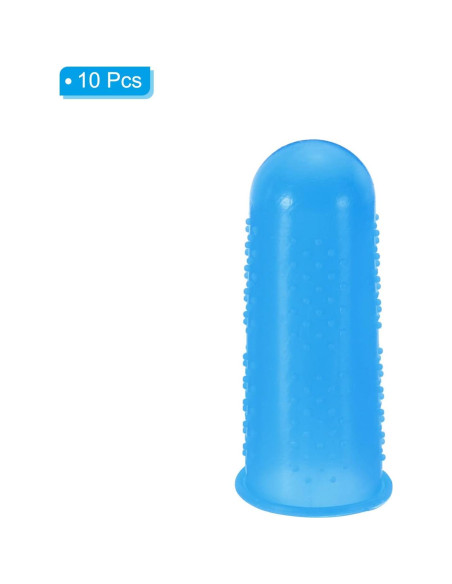 Protectores de Dedos de Silicona PATIKIL - Paquete de 10 Azul