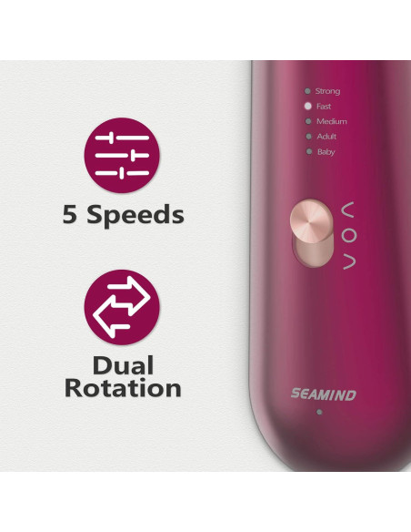 Juego de Manicura y Pedicura SEAMIND - Cortador Eléctrico Inalámbrico 5 Velocidades