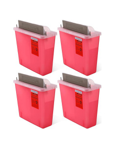 Contenedor de Desechos Cortantes Tanlade 5 Cuartos 4 Pcs