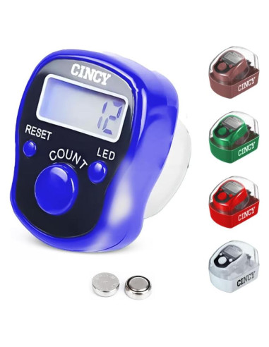 Contador CINCY Clicker LED Multicolor Preciso y Silencioso
