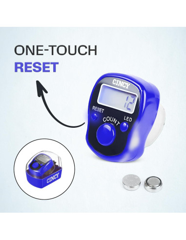 Contador CINCY Clicker LED Multicolor Preciso y Silencioso