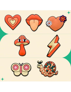 25 Piezas Charms Decorativos para Zapatos Crocs - Animales Marinos y Plantas 2