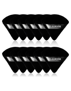 Esponjas de Maquillaje BLAAROOM 12 Piezas Triángulo Negro