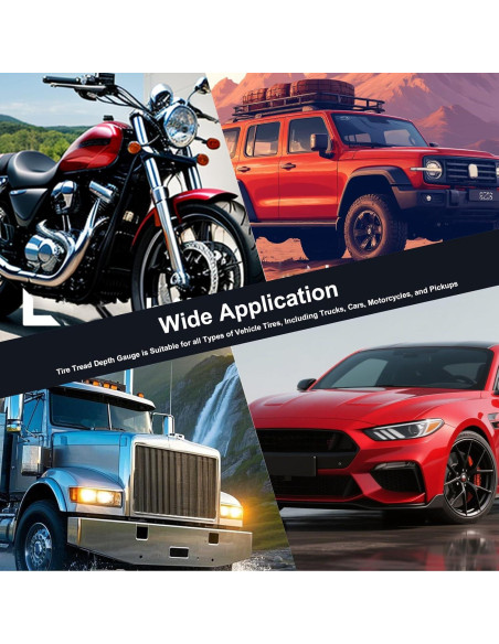 Medidor Digital de Profundidad de Banda de Rodadura GODESON IP54