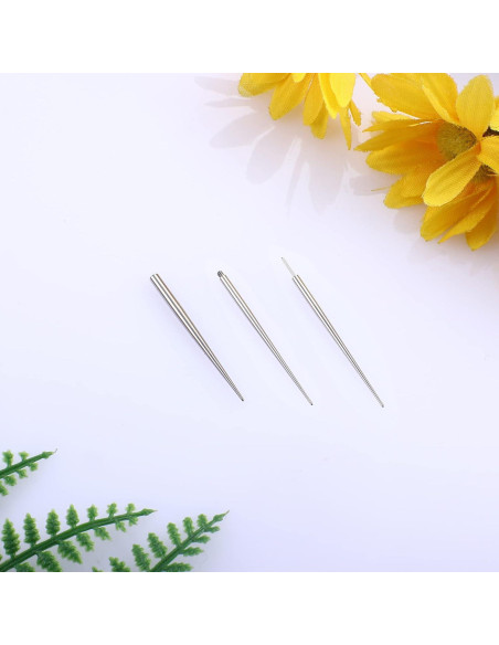Kit de Perforación de Cuerpo Besteel 3 Pcs Acero Quirúrgico 14G 16G 18G