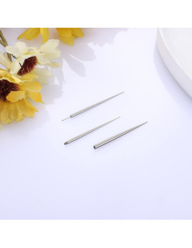 Kit de Perforación de Cuerpo Besteel 3 Pcs Acero Quirúrgico 14G 16G 18G