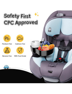 Bandeja para Asiento de Auto Negro - Organizador de Snacks y Comida 2