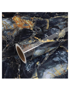 Papel Contacto de Mármol Azul Marino VEELIKE Autoadhesivo 40x300 cm