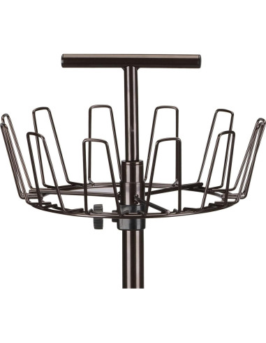 Estante para zapatos giratorio Esenciales para el hogar 4 niveles bronce