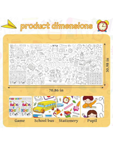 Póster Gigante para Colorear TAKEALLOKO 78.74 x 180.34 cm