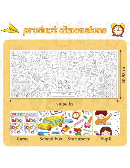 Póster Gigante para Colorear TAKEALLOKO 78.74 x 180.34 cm