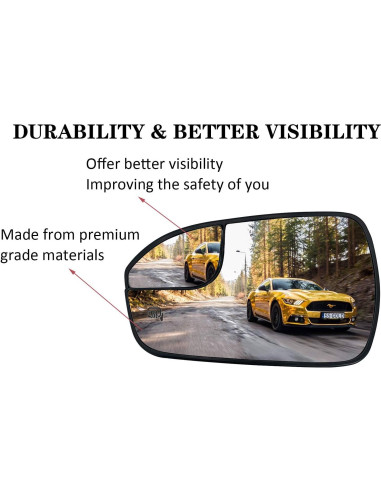 Espejo Lateral Izquierdo Calentado Ford Fusion 2013-2020