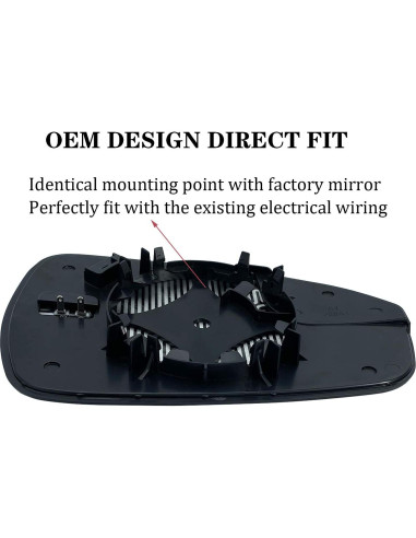 Espejo Lateral Izquierdo Calentado Ford Fusion 2013-2020