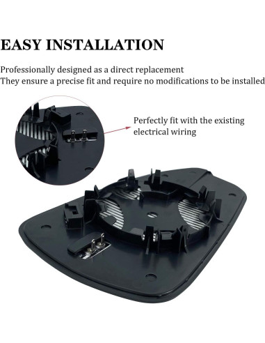 Espejo Lateral Izquierdo Calentado Ford Fusion 2013-2020