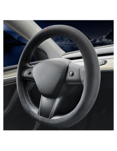 Cubierta de volante de cuero Carodi T-201 para Tesla Model 3/Y