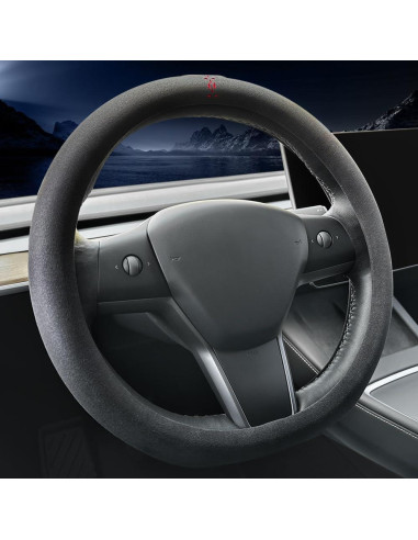 Cubierta de volante de cuero Carodi T-201 para Tesla Model 3/Y