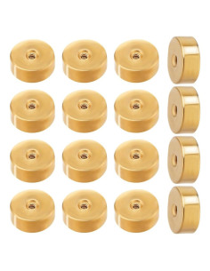 Beebeecraft 50Pcs Respaldos de Aretes Tornillo Oro 18K 5mm