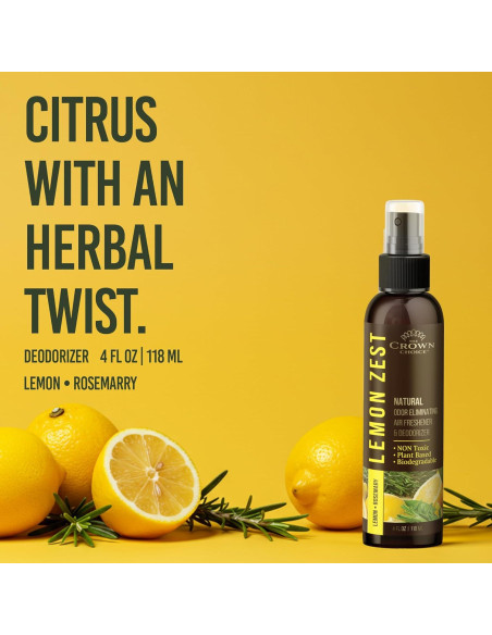 Spray Ambientador Natural The Crown Choice 2PK Ralladura de Limón 226.8g