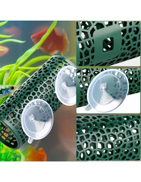 Túnel Hueco para Peces Betta Abizoo Verde Oscuro 10cm