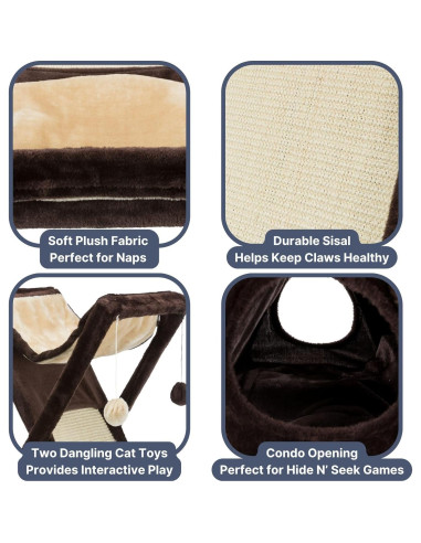 Rascador Plegable para Gatos Trixie Miguel 64.8 cm Sisal