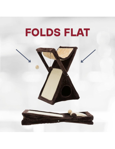 Rascador Plegable para Gatos Trixie Miguel 64.8 cm Sisal