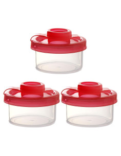 Youngever 3 Envases de Sal y Pimienta de Plástico Transparentes