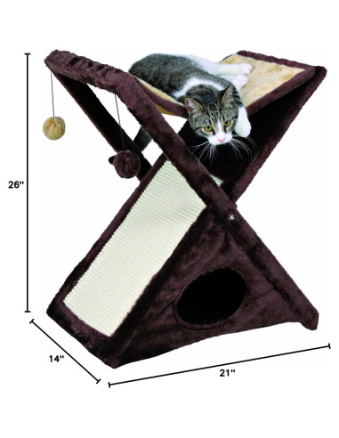 Rascador Plegable para Gatos Trixie Miguel 64.8 cm Sisal