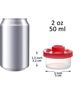 Youngever 3 Envases de Sal y Pimienta de Plástico Transparentes 2