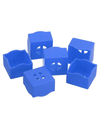 Soporte de Tiza para Billar PATIKIL - 6 Unidades Azul