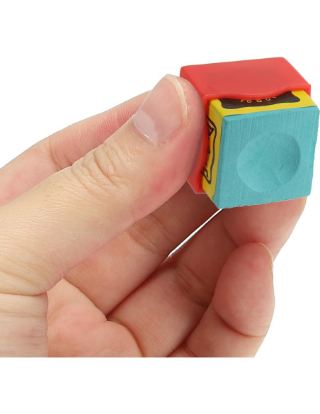 Soporte de Tiza para Billar PATIKIL - 6 Unidades Azul