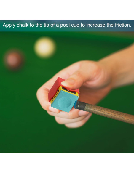 Soporte de Tiza para Billar PATIKIL - 6 Unidades Azul