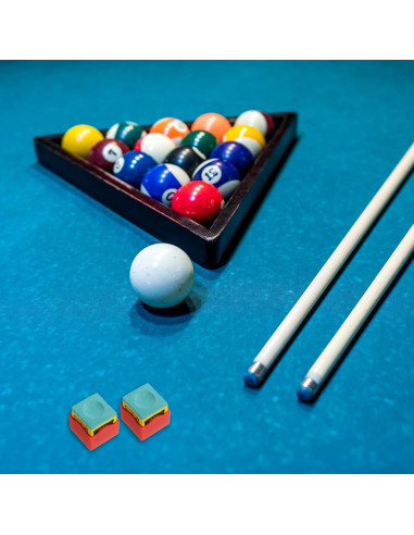 Soporte de Tiza para Billar PATIKIL - 6 Unidades Azul