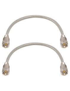 Cable Coaxial RG8X 30.48cm MOOKEERF PL259 Macho a Macho