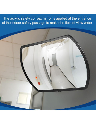 Espejo Convexo de Seguridad Geetery 4 Pcs 45.7 x 30.5 cm